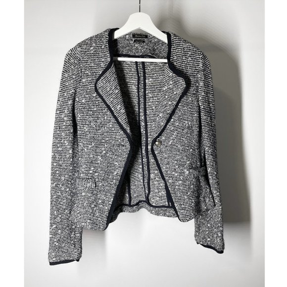 Massimo Dutti Short Pattern Boucle Jacket - M - Picture 1 of 6
